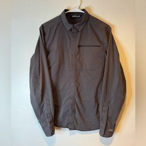 Arc'teryx‎ Kaslo Shirt Check Snap Long Sleeve Poly Cotton Stretch Men's Small